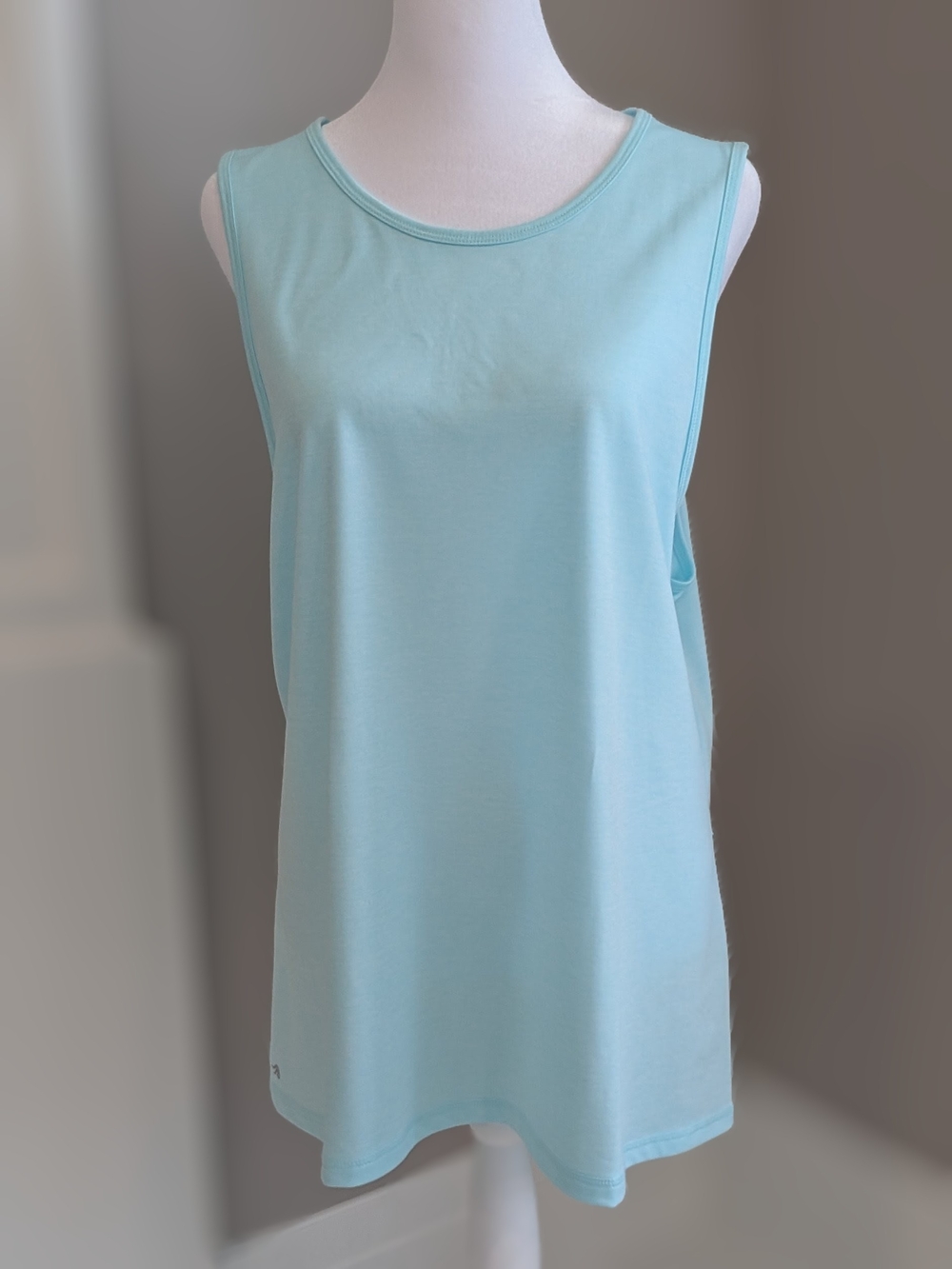 Light Aqua Sleeveless Tank Top